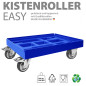 Preview: KISTENROLLER EASY 600x400 RAL 5010 enzianblau